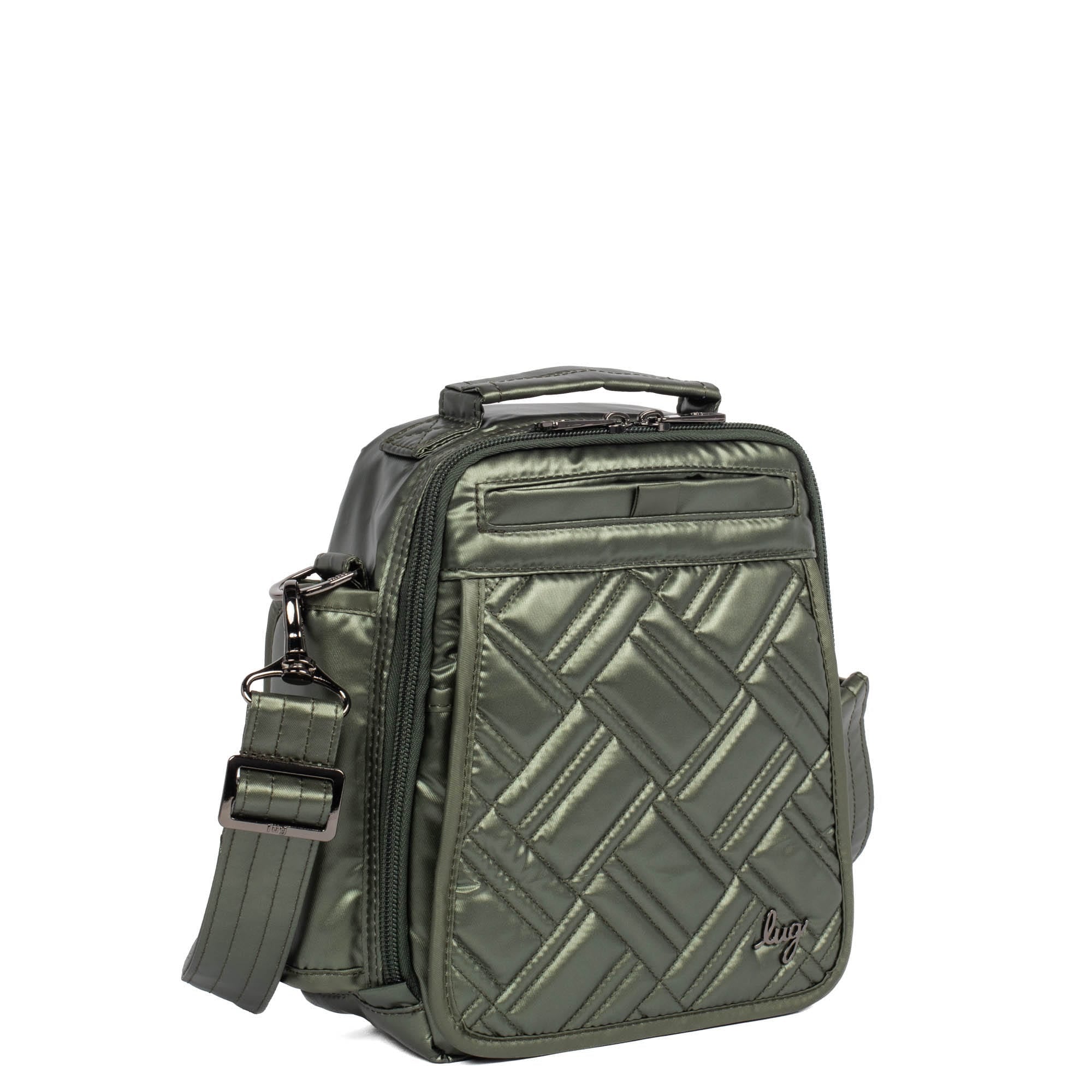 Flapper SE Convertible Crossbody Bag - METALLIC OLIVE - FlapperSE_MetallicOlive_02